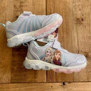 NWT - Disney Frozen Toddler Sneakers with Flashing Lights